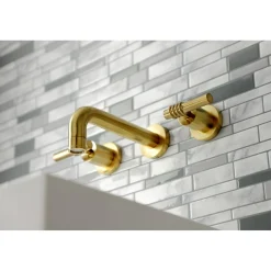 Clearance Milano 2-Handle 8-Inch Wall Mount Bathroom Faucet Wall Mount