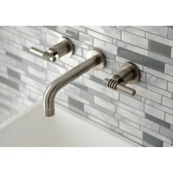 Clearance Milano 2-Handle 8-Inch Wall Mount Bathroom Faucet Wall Mount