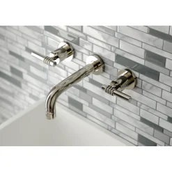 Clearance Milano 2-Handle 8-Inch Wall Mount Bathroom Faucet Wall Mount