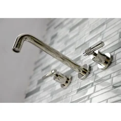 New Milano 2-Handle Wall Mount Roman Tub Faucet Tub Faucets
