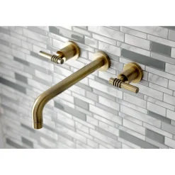 New Milano 2-Handle Wall Mount Roman Tub Faucet Tub Faucets