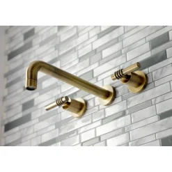 New Milano 2-Handle Wall Mount Roman Tub Faucet Tub Faucets