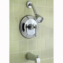 Online Milano Single Handle Tub and Shower Faucet in Polished Chrome Tub & Shower Sets