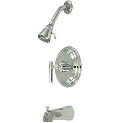 Online Milano Single Handle Tub and Shower Faucet in Polished Chrome Tub & Shower Sets