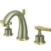 Outlet Milano 8" to 16" Widespread Two Handle Lavatory Faucet with Brass Pop-up 8" Widespread