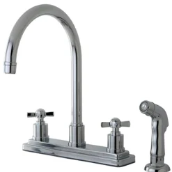 Hot Millennium 8" Centerset Kitchen Faucet Faucets With Side Spray