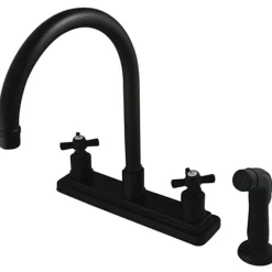 Hot Millennium 8" Centerset Kitchen Faucet Faucets With Side Spray