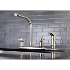 Discount Millennium Centerset Kitchen Faucet Faucets With Side Spray