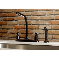 Discount Millennium Centerset Kitchen Faucet Faucets With Side Spray