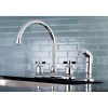Outlet Millennium Deck Mount Centerset Kitchen Faucet Faucets With Side Spray