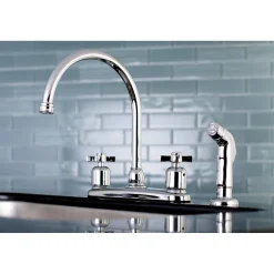 Outlet Millennium Deck Mount Centerset Kitchen Faucet Faucets With Side Spray