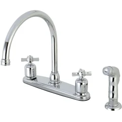 Outlet Millennium Deck Mount Centerset Kitchen Faucet Faucets With Side Spray