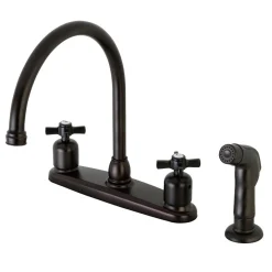 Outlet Millennium Deck Mount Centerset Kitchen Faucet Faucets With Side Spray