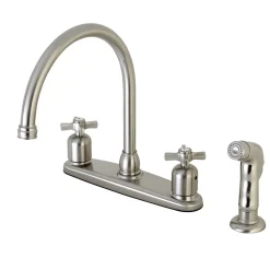 Outlet Millennium Deck Mount Centerset Kitchen Faucet Faucets With Side Spray