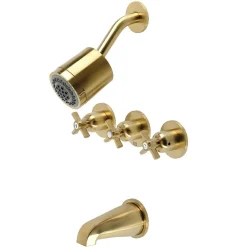 Sale Millennium Three-Handle Tub and Shower Faucet Tub & Shower Sets