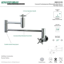Outlet Millennium Wall Mount Pot Filler Kitchen Faucet Wall Mounted Kitchen Faucets|Single Hole