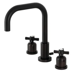 New Millennium Widespread Bathroom Faucet with Brass Pop-Up 8