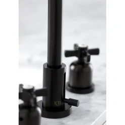 New Millennium Widespread Bathroom Faucet with Brass Pop-Up 8