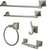Best Monarch Collection 5-Piece Towel Bar Bath Hardware Set Towel Rings|Accessory Packages