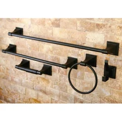Best Monarch Collection 5-Piece Towel Bar Bath Hardware Set Towel Rings|Accessory Packages