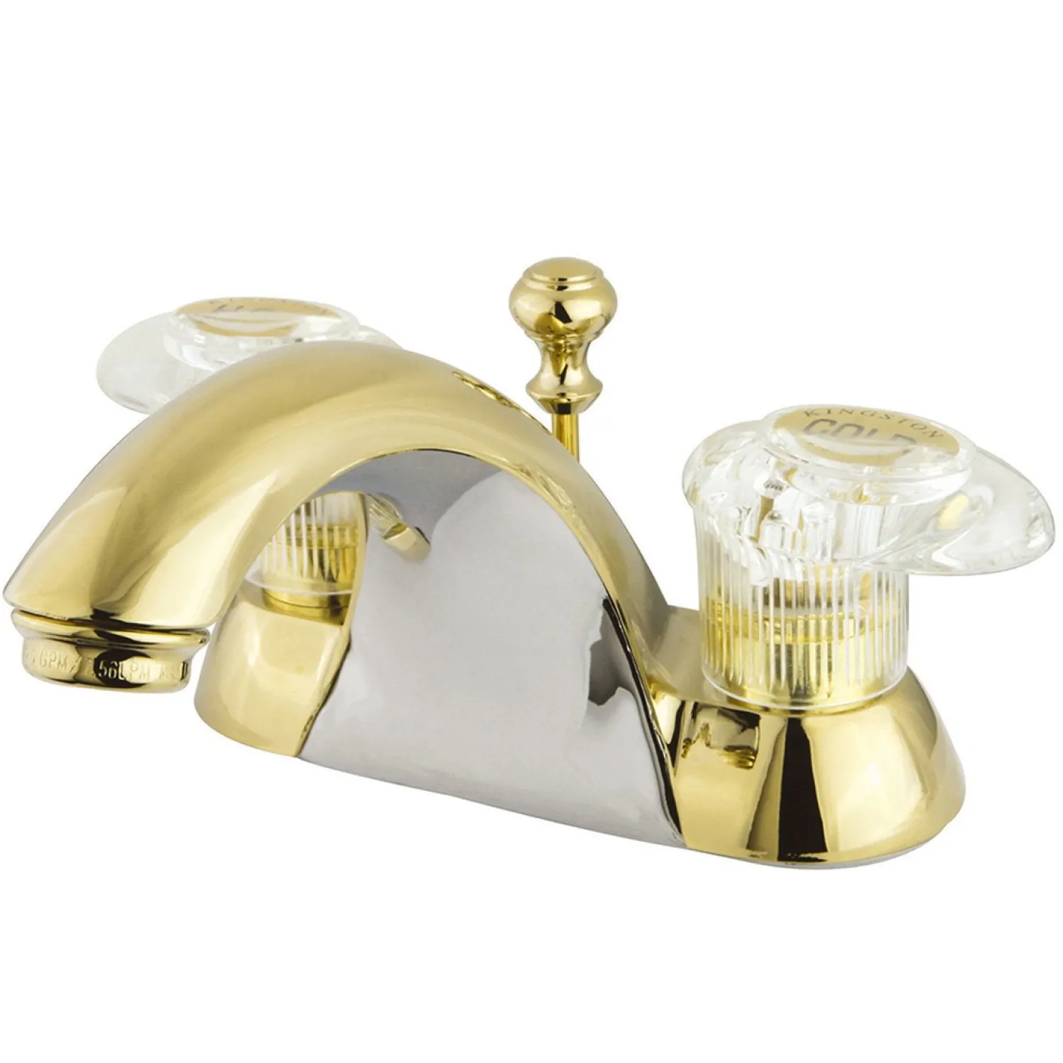 Discount Naples 4" Centerset Lavatory Faucet with Retail Pop-up and Two Handle 4" Center Set