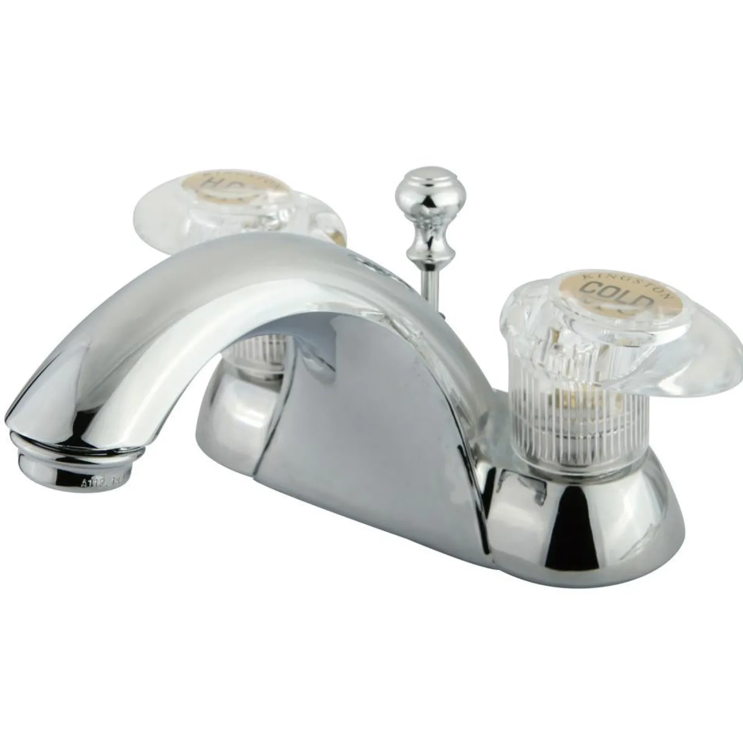 Discount Naples 4" Centerset Lavatory Faucet with Retail Pop-up and Two Handle 4" Center Set