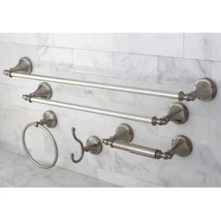 Online Naples Collection 5-Piece Towel Bar Bath Hardware Set Towel Rings|Accessory Packages
