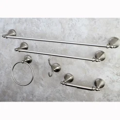 Online Naples Collection 5-Piece Towel Bar Bath Hardware Set Towel Rings|Accessory Packages