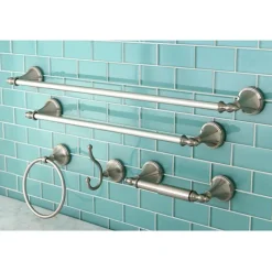 Online Naples Collection 5-Piece Towel Bar Bath Hardware Set Towel Rings|Accessory Packages