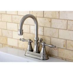 New Naples Deck Mount 4" Centerset Bathroom Faucet 4" Center Set