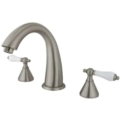 Discount Naples Roman Tub Filler with Two Handle Tub Faucets