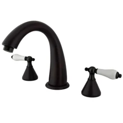Discount Naples Roman Tub Filler with Two Handle Tub Faucets