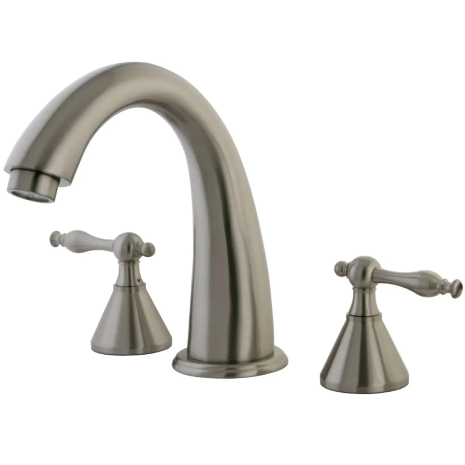 Hot Naples Roman Tub Filler with Metal Lever Handle Tub Faucets