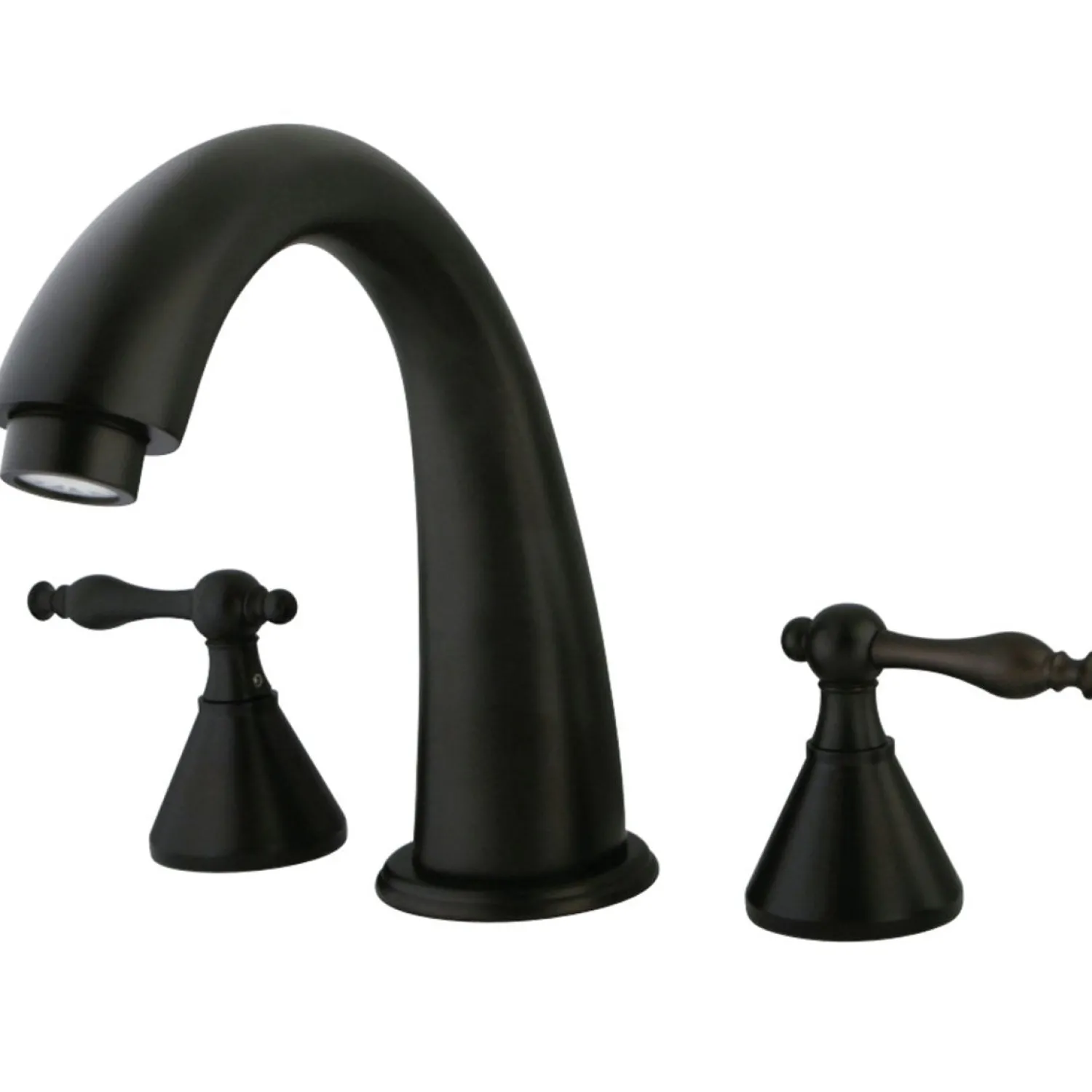 Hot Naples Roman Tub Filler with Metal Lever Handle Tub Faucets