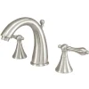 Online Naples Three Hole Two Handle 8" to 16" Widespread Lavatory Faucet with Brass Pop-up 8" Widespread