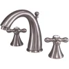 Naples 8" to 16" Widespread Two Handle Lavatory Faucet with Brass Pop-up 8" Widespread