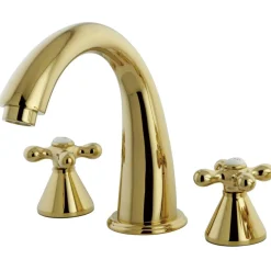 Clearance Naples Two Handle Solid Brass Roman Tub Filler Tub Faucets