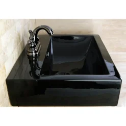 Discount NB5610AL Water Onyx 4 inch Centerset Lavatory Faucet with ABS/Brass Pop up Drain in Black Nickel 4