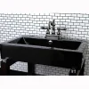 Best NB1600AL Water Onyx 4 inch Centerset Lavatory Faucet with ABS/Brass Pop up Drain in Black Nickel 4" Center Set