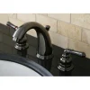 New NB980 Water Onyx Two Handle Widespread Lavatory Drain in Black Nickel 8" Widespread