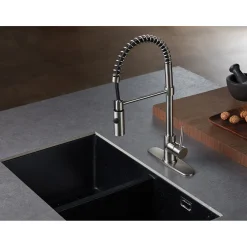 Hot New York Gourmetier Single-Handle Pull-Down Kitchen Faucet Single Hole