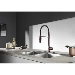 Hot New York Gourmetier Single-Handle Pull-Down Kitchen Faucet Single Hole