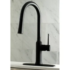 Outlet New York Gourmetier Deck Mount Single-Handle Pull-Down Kitchen Faucet Single Hole
