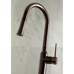 Outlet New York Gourmetier Deck Mount Single-Handle Pull-Down Kitchen Faucet Single Hole