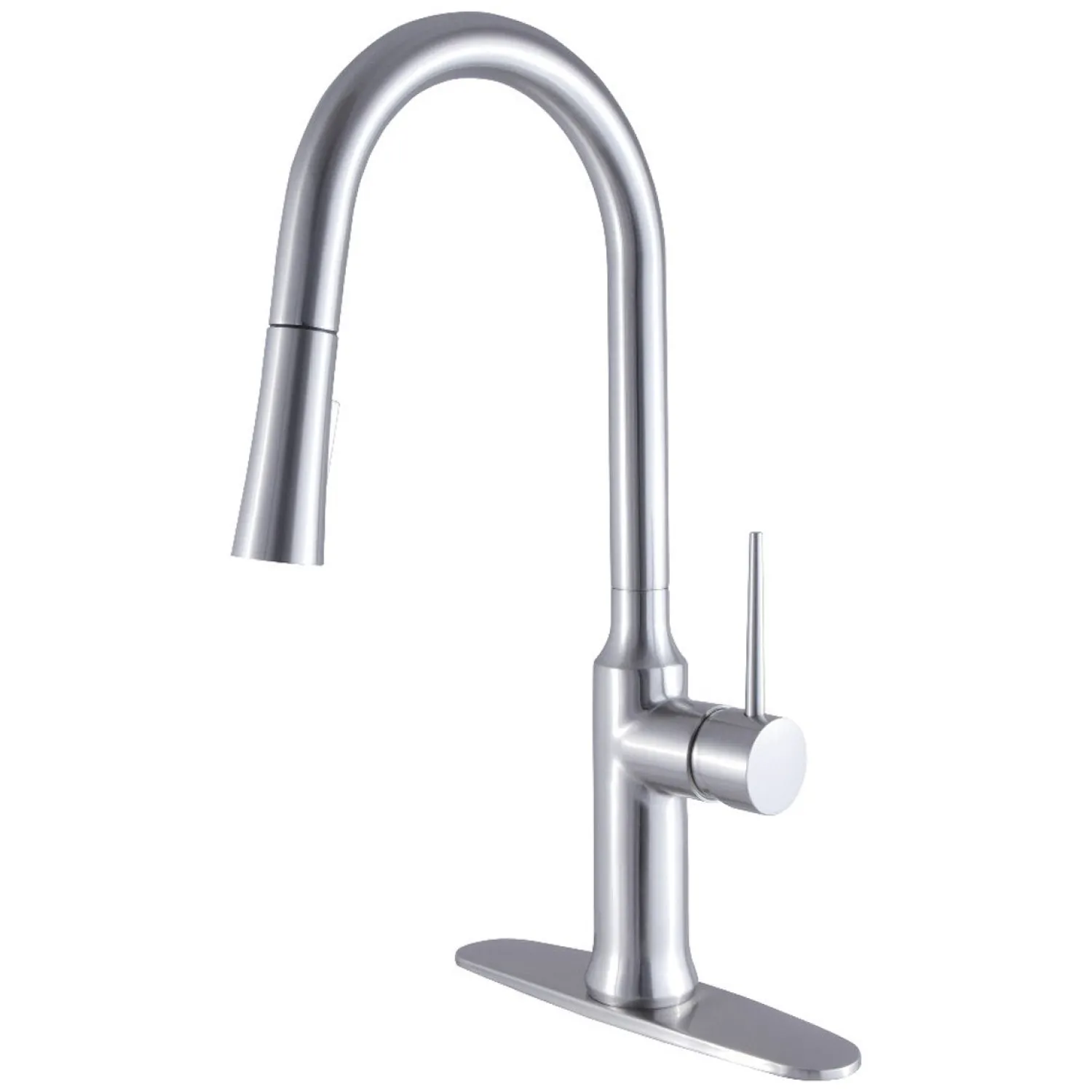 Outlet New York Gourmetier Deck Mount Single-Handle Pull-Down Kitchen Faucet Single Hole