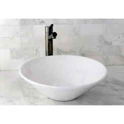 Outlet NS8410DKL Water Onyx Single Handle Vessel Sink Faucet with Anti-Slide Handle Sleeve Less Pop up and Plate in Black Nickel Vessel Faucets