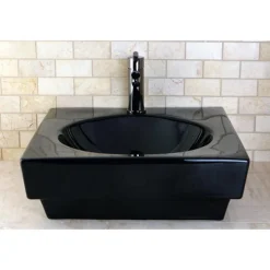 Discount NS8420DKL Water Onyx Single Handle Lavatory Faucet with Anti-Slide Handle Sleeve and Brass Pop up Drain in Black Nickel 4