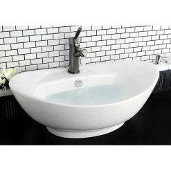 Discount NS8420DKL Water Onyx Single Handle Lavatory Faucet with Anti-Slide Handle Sleeve and Brass Pop up Drain in Black Nickel 4
