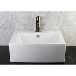 Discount NS8420DKL Water Onyx Single Handle Lavatory Faucet with Anti-Slide Handle Sleeve and Brass Pop up Drain in Black Nickel 4