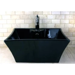 Discount NS8420DKL Water Onyx Single Handle Lavatory Faucet with Anti-Slide Handle Sleeve and Brass Pop up Drain in Black Nickel 4